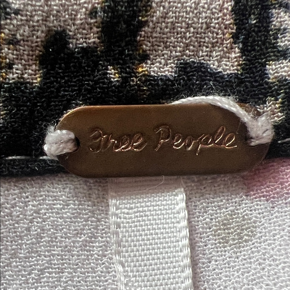 Free People Barely Pink Black and Gold Fabric dress. Size Small - Picture 2 of 5